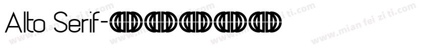 Alto Serif字体转换